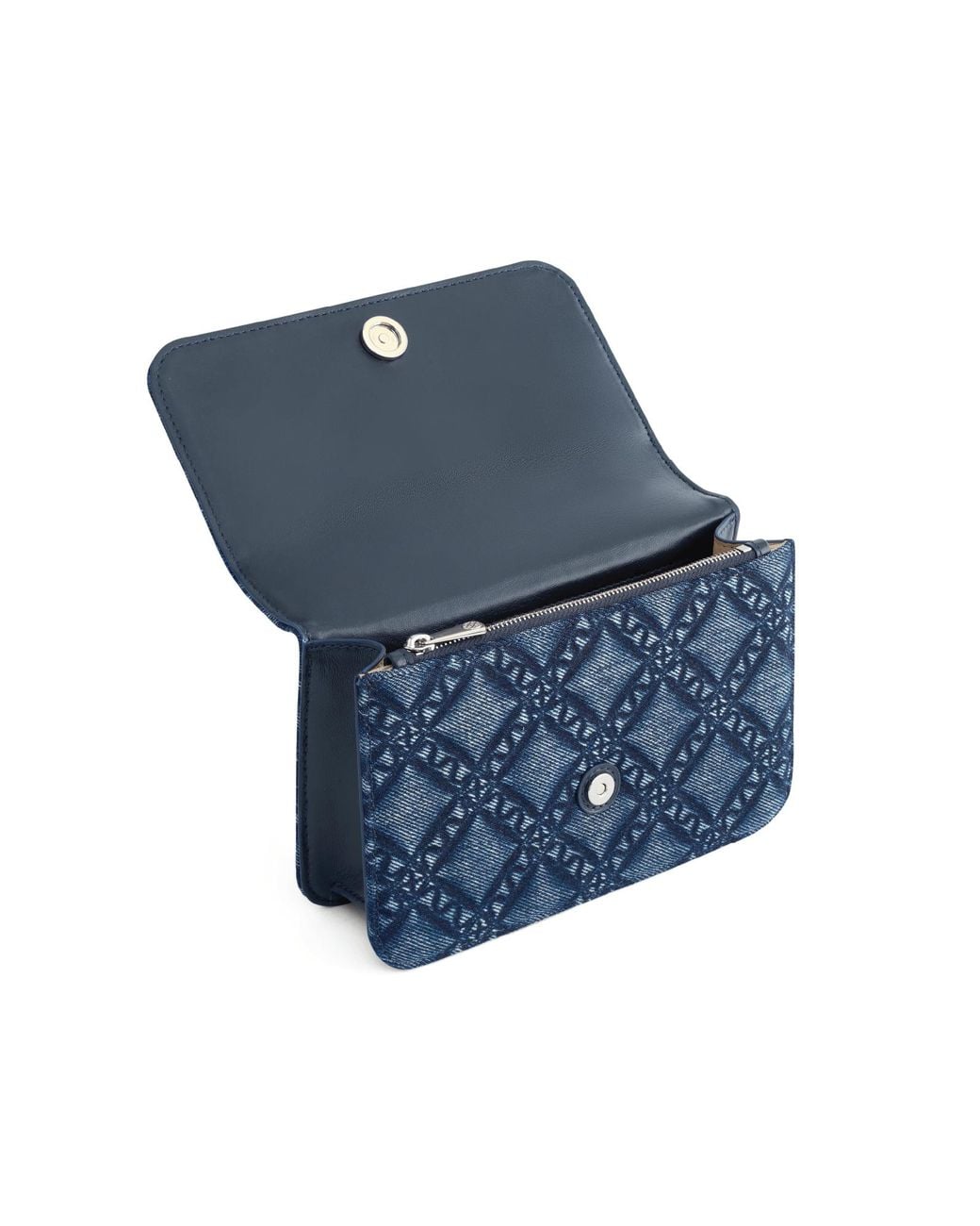 Orange Cube Blue Mosaic Urban Crossbody Bag