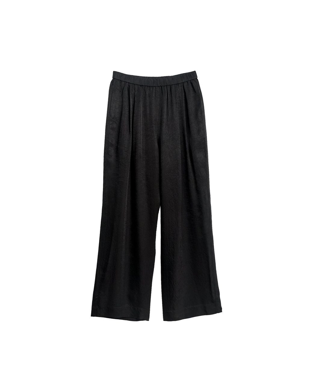 Lost Pattern Black Beach Blossom Wide-Leg Pants