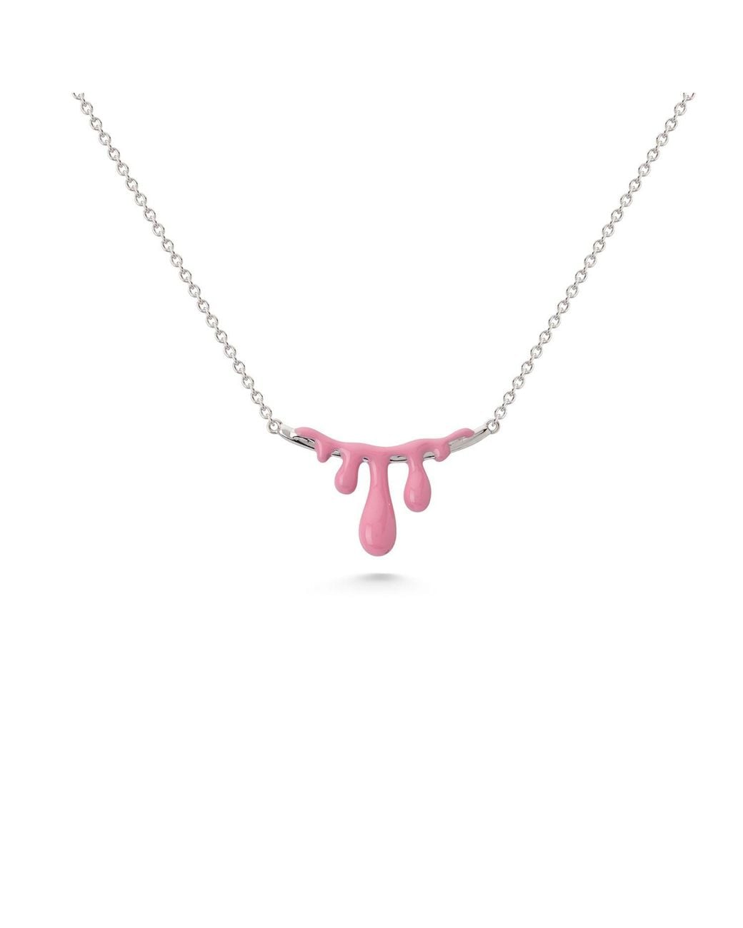Dolcetto Designs Pink Gelato Raspberry Necklace