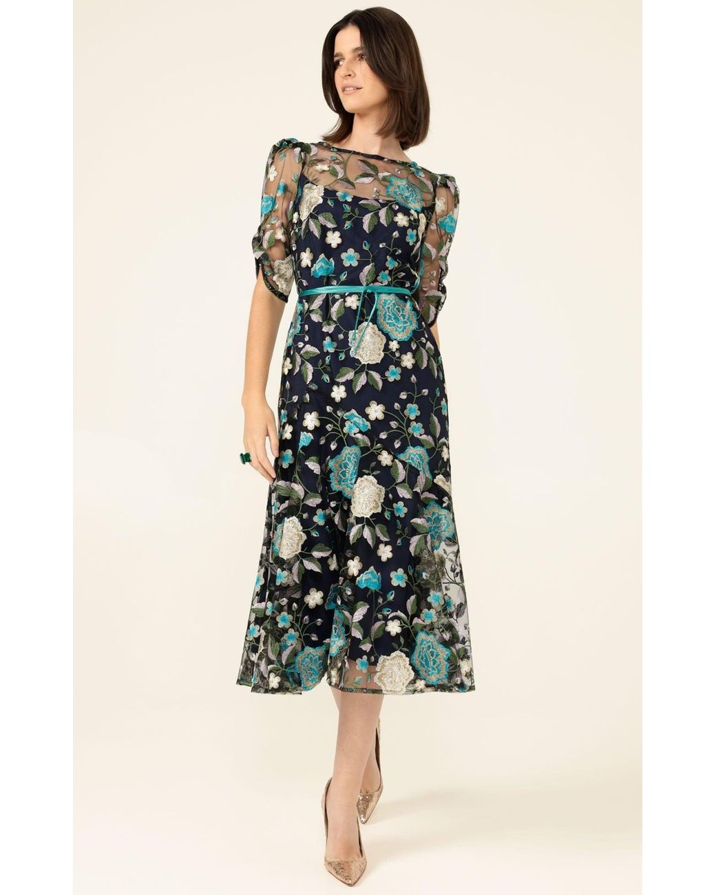 SACHA DRAKE Blue Cardelina Dress
