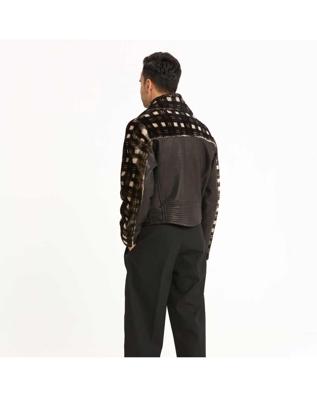 Von Der Sebastian Black Otto Biker Jacket for men