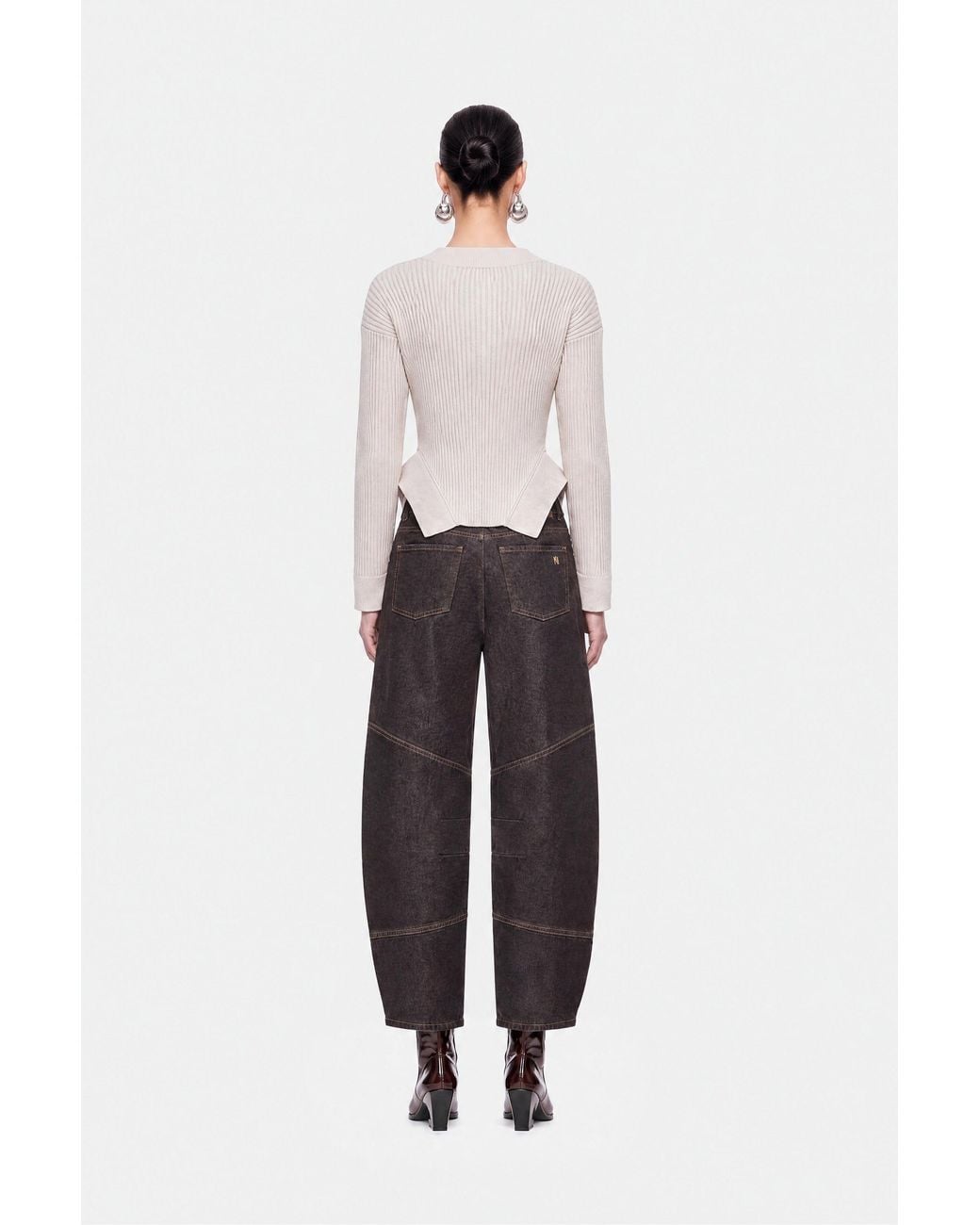 Nocturne White Neutrals Soft Knit Top