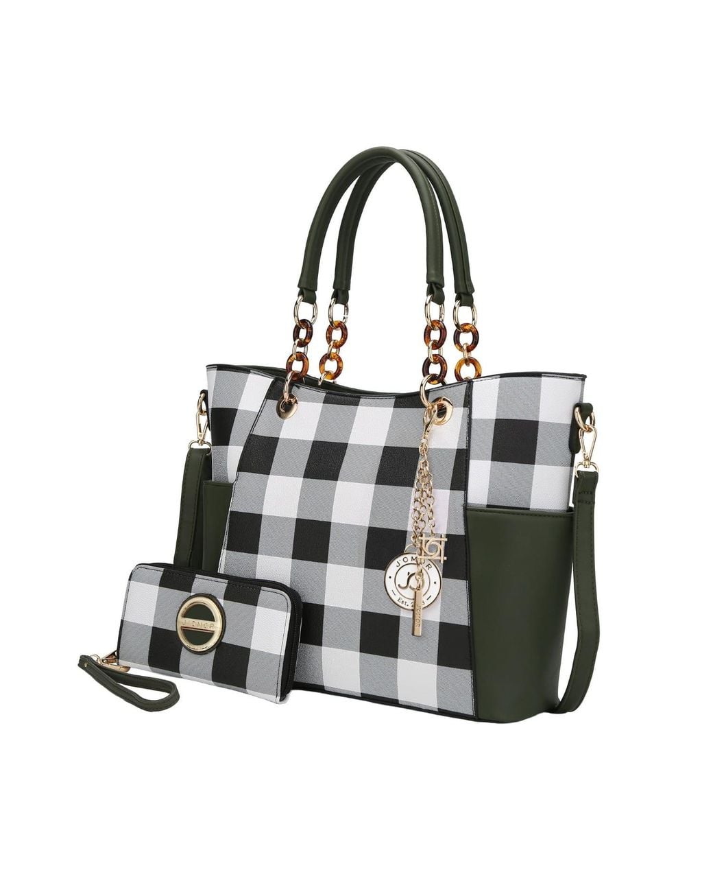 Mkf Collection - J'omor Black Bonita Tote Bag & Wallet Set