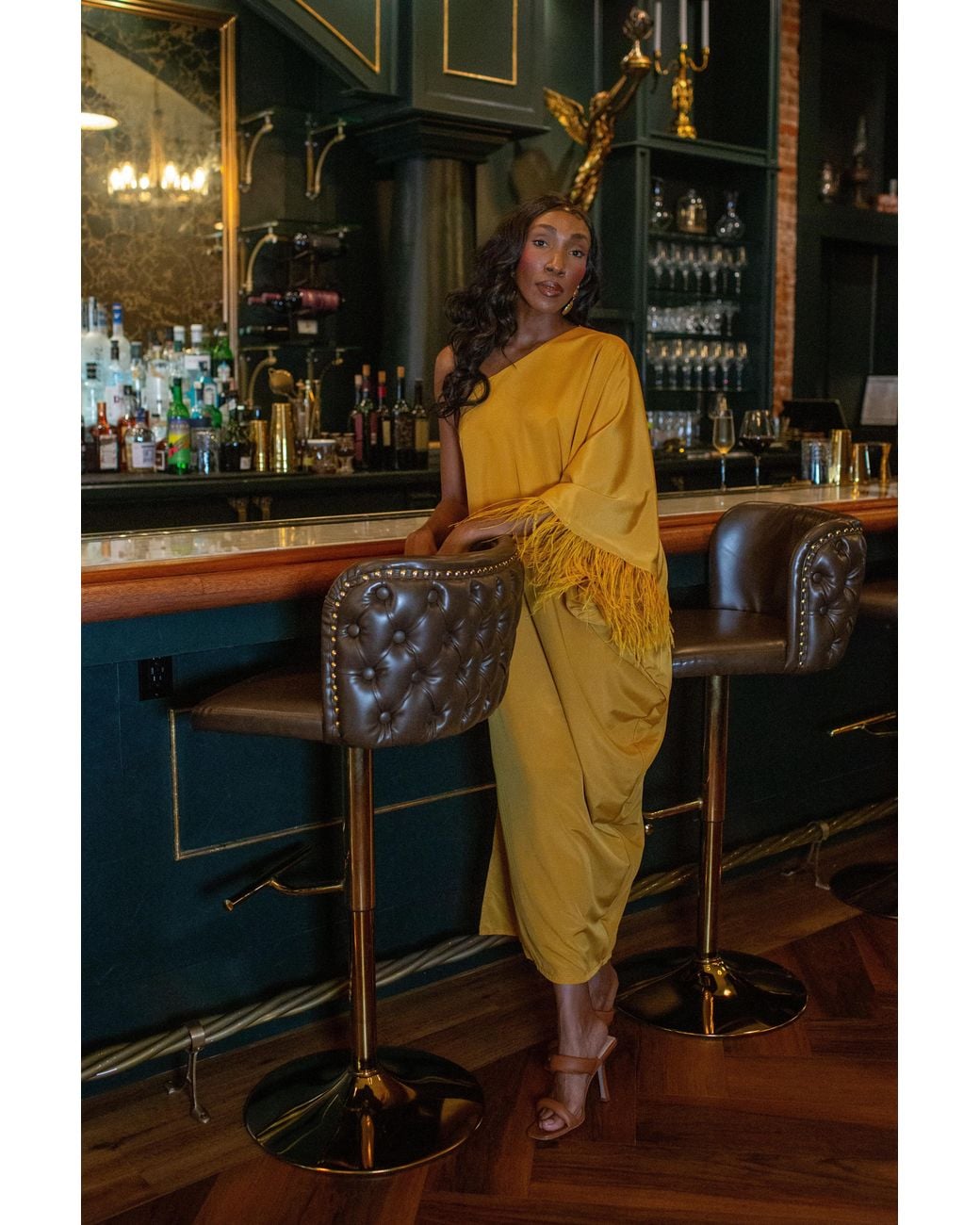 Jennafer Grace Yellow Chelziah Caftan