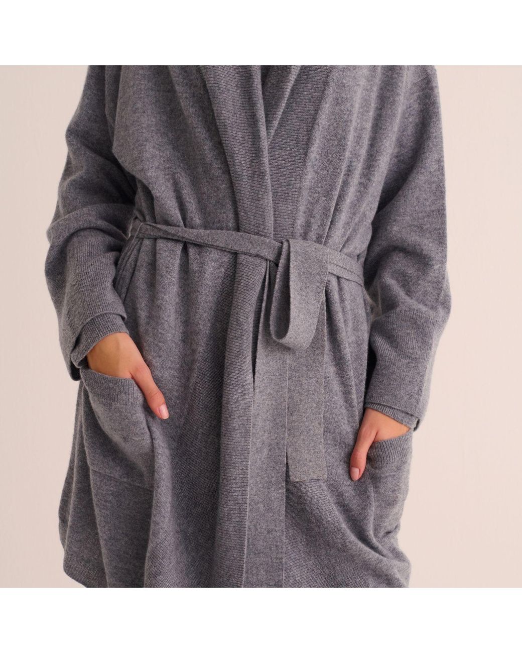 Mamu Dream Blue Pure Cashmere Robe