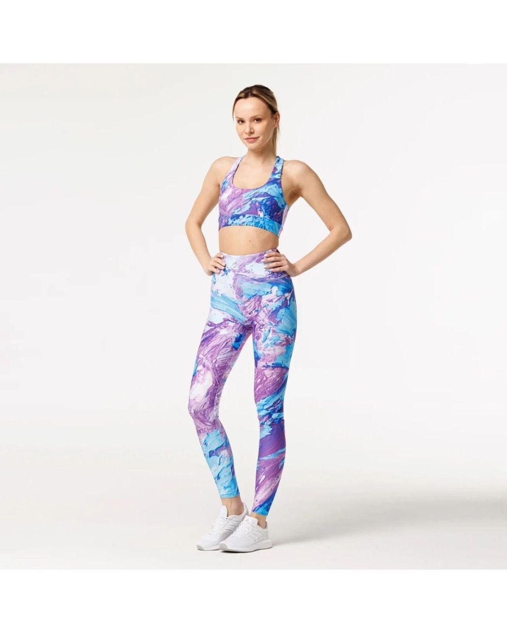 Aloha From Deer Blue Azure Fantasy Highwaist Leggings