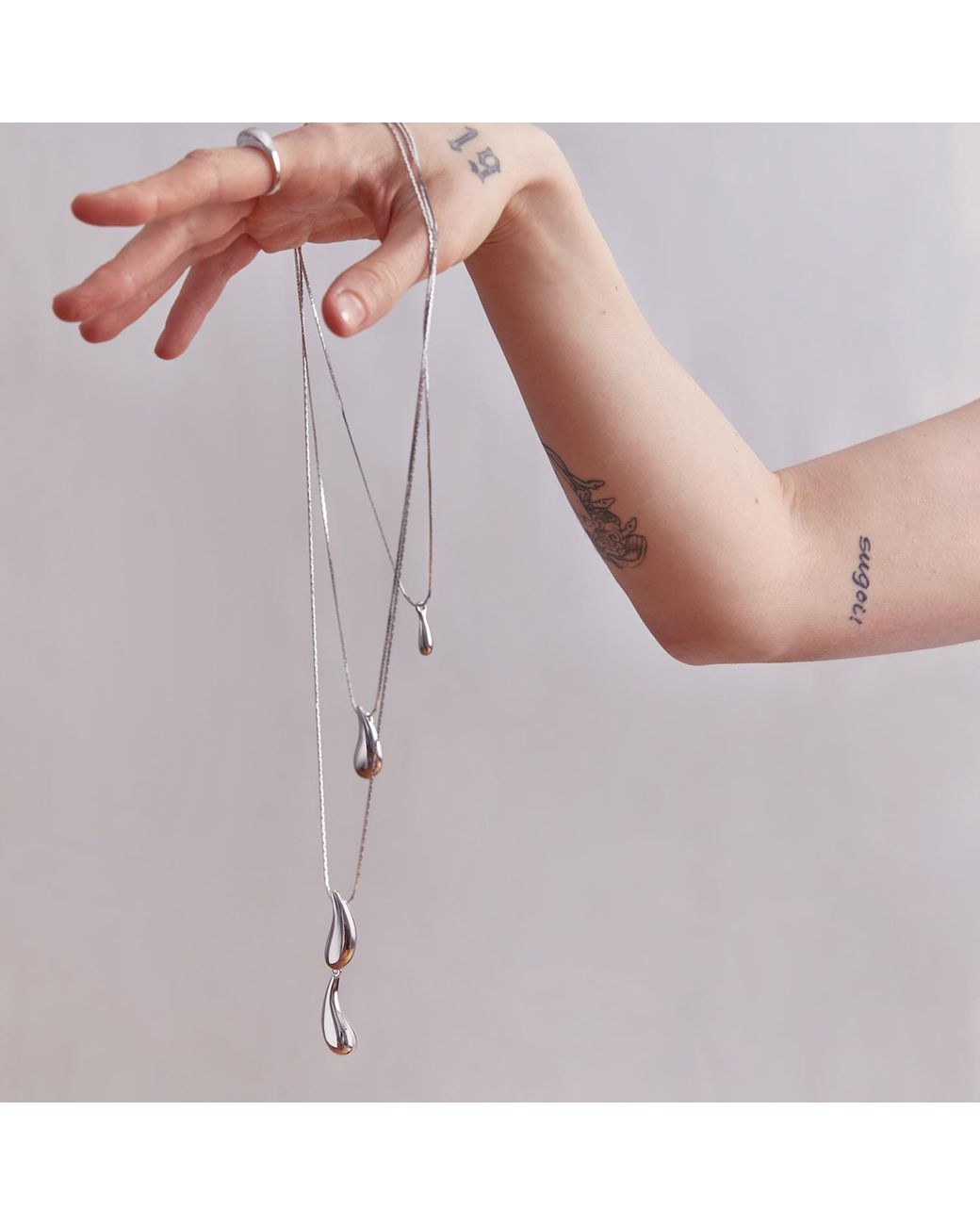 Biko Jewellery White Waterway Pendant