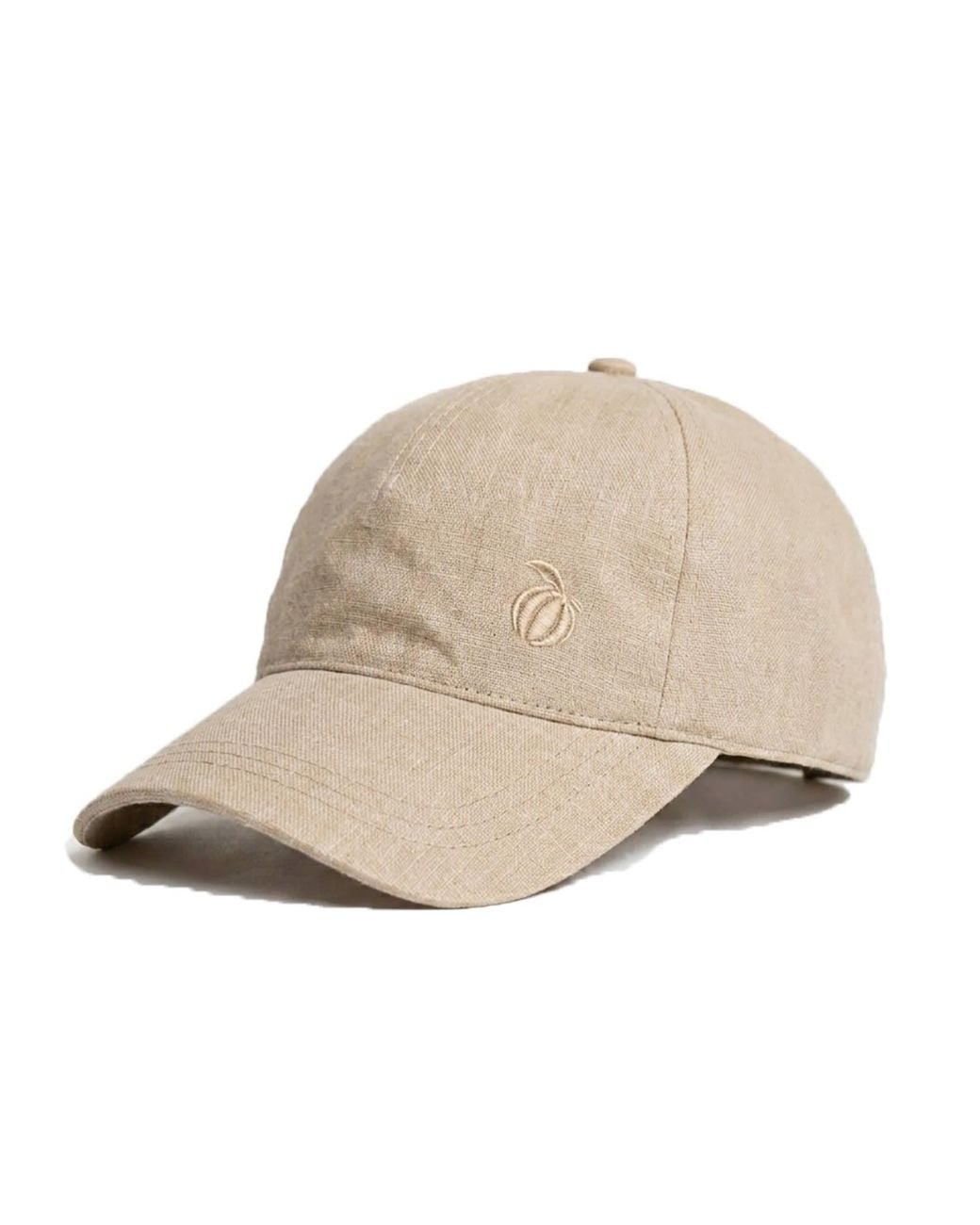 Maison Tangerine Natural Neutrals Linen Baseball Hat Sand for men