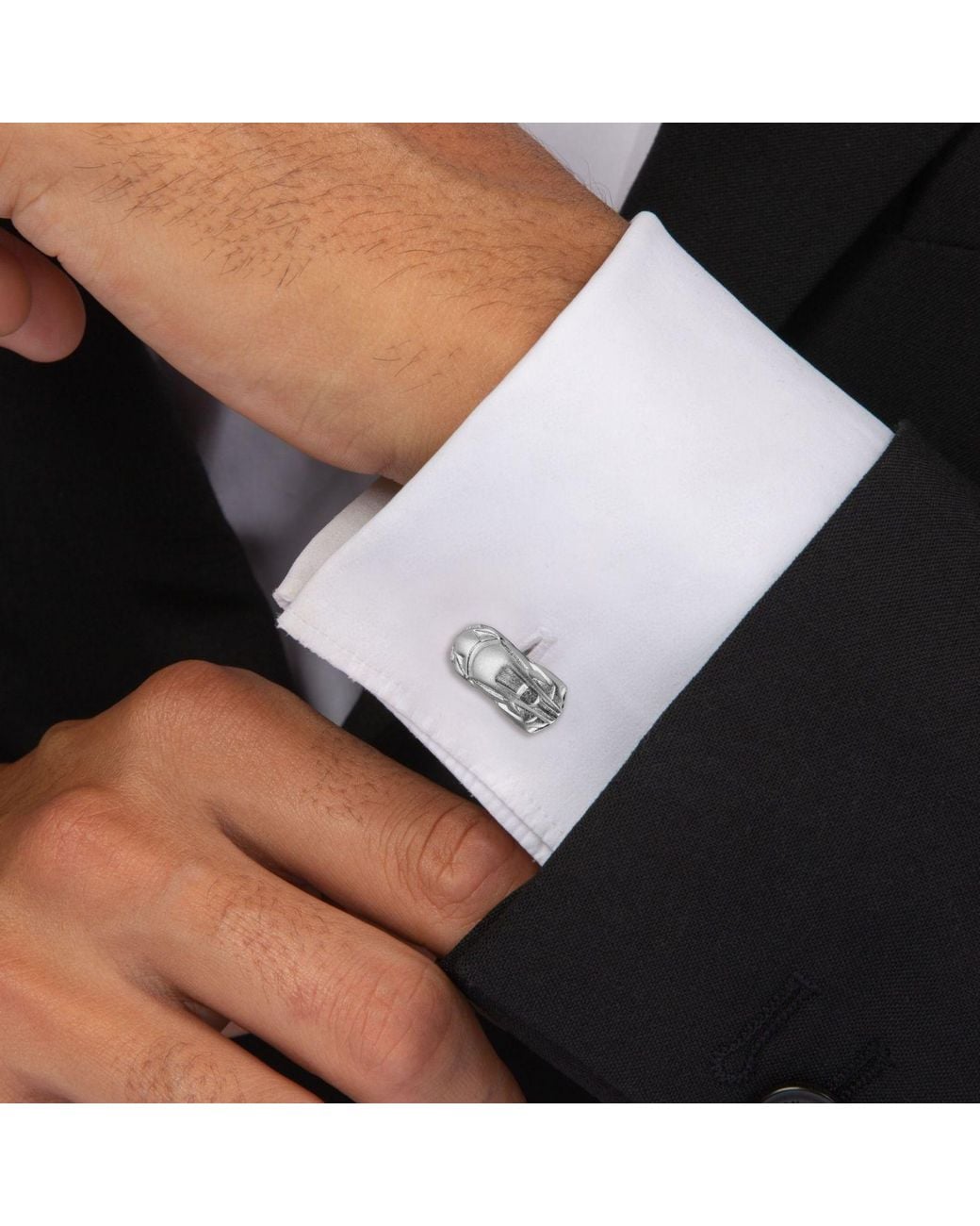 Tateossian Gray Automobili Lamborghini Miniature Cufflinks for men