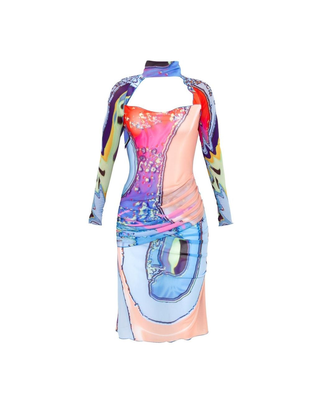 Paloma Lira Blue Acid Trip Dress