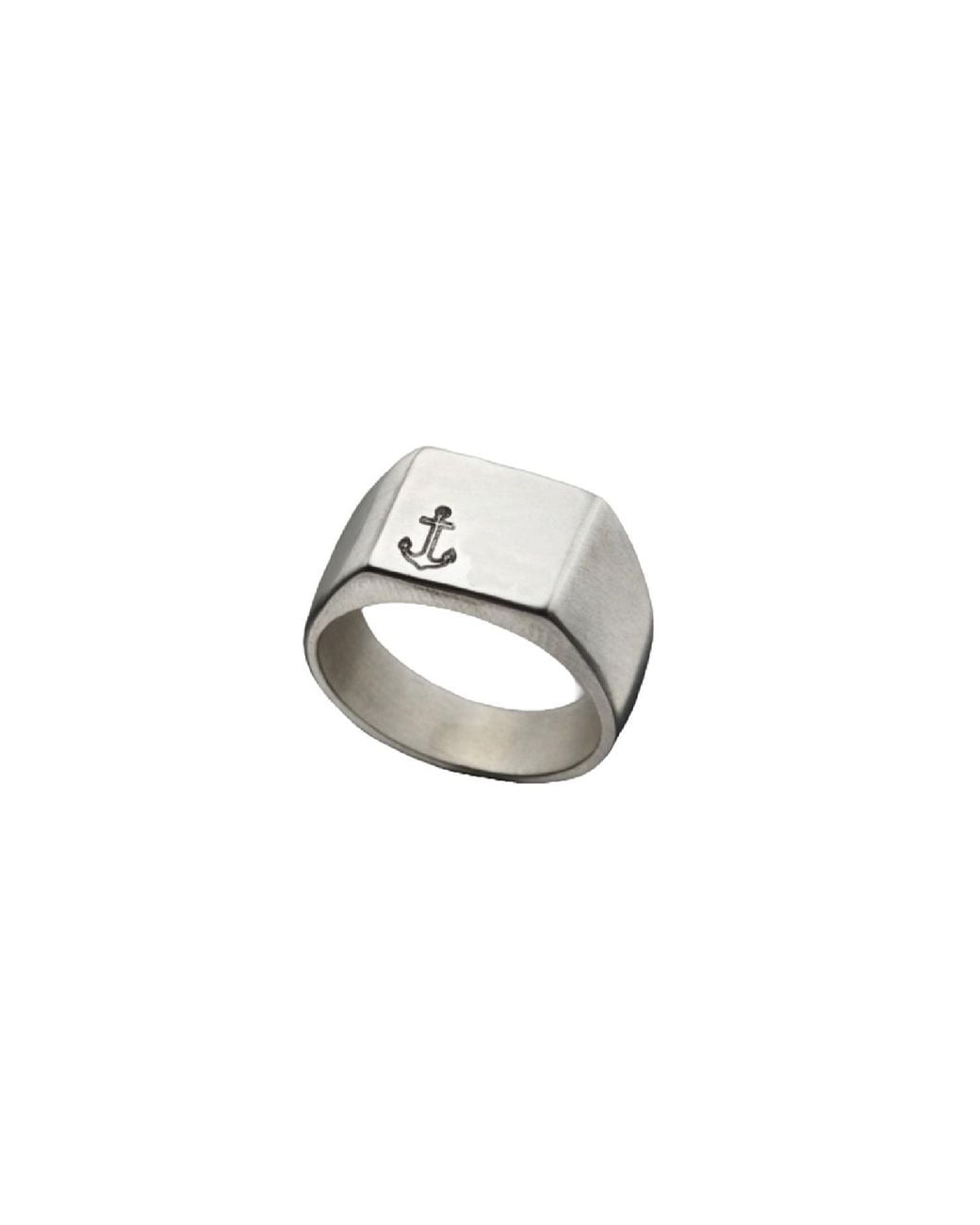 Posh Totty Designs Metallic Nautical Anchor Signet Ring for men