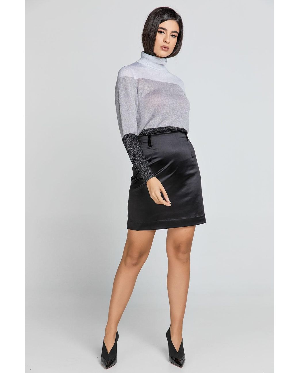 Conquista Black Mini Skirt