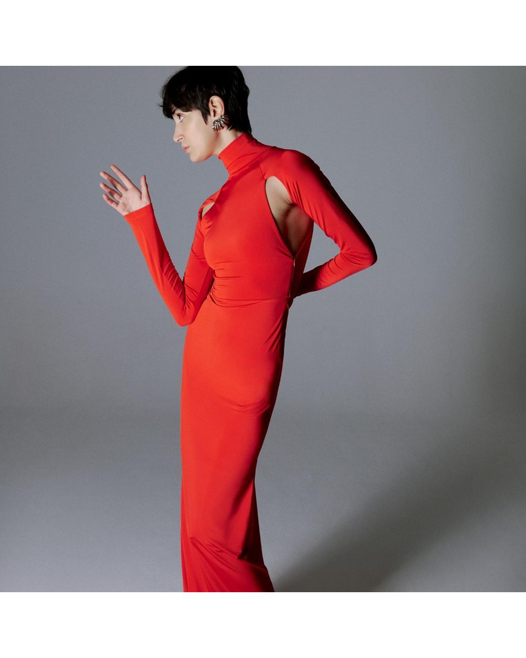 Herfetch Red Maxi Scarlet Dress