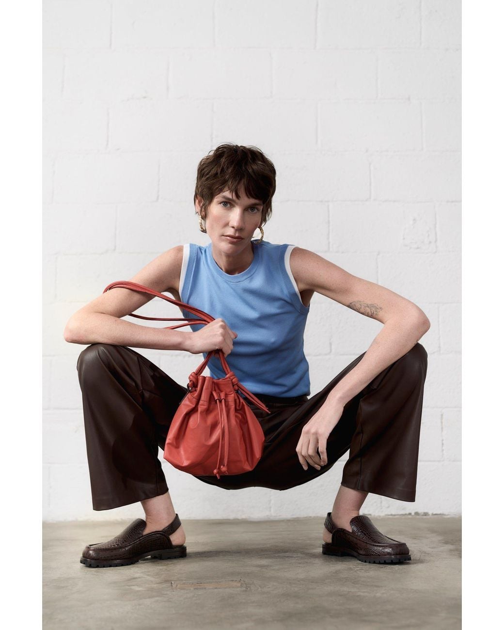 Mafalda Red Noa Tomato Drawstring Bag