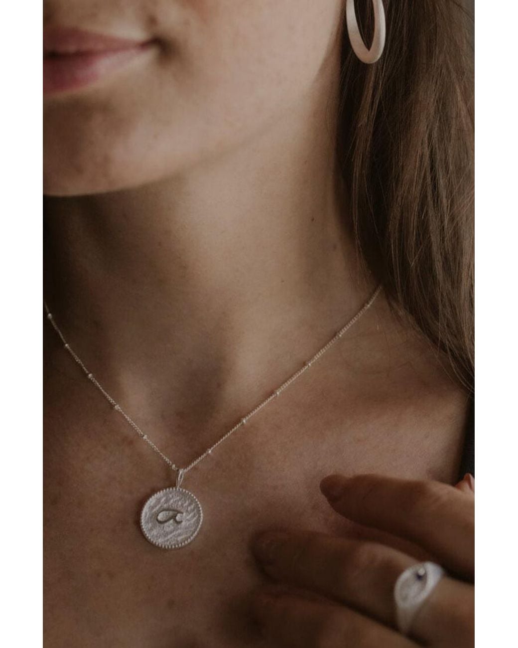 Claire Hill Designs Metallic Fuck Shorthand Coin Necklace
