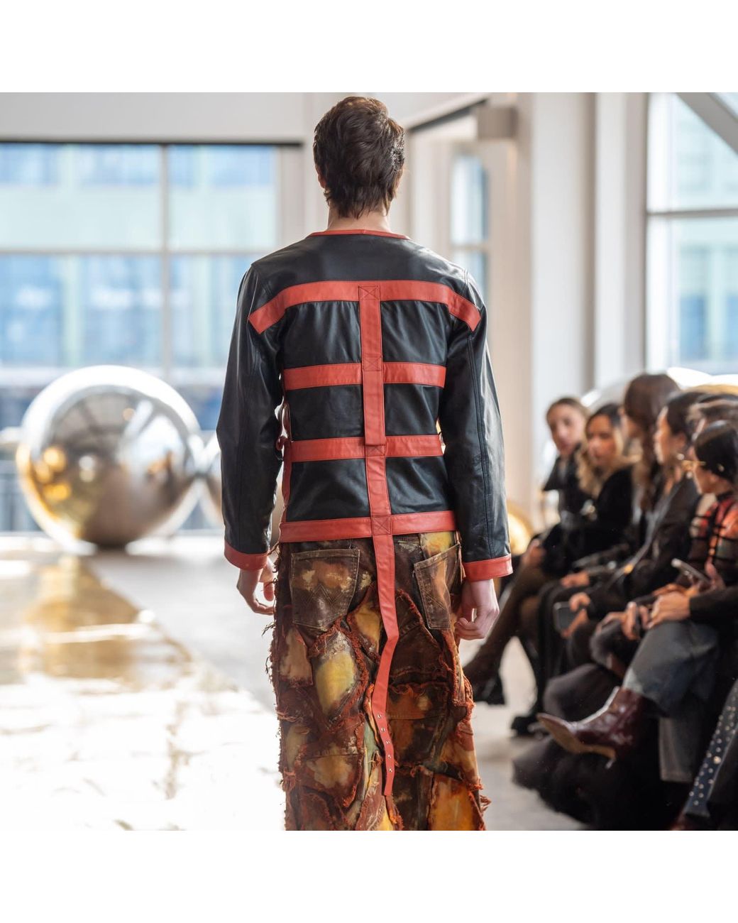 Zasta Studio Red The Restraint Leather Jacket