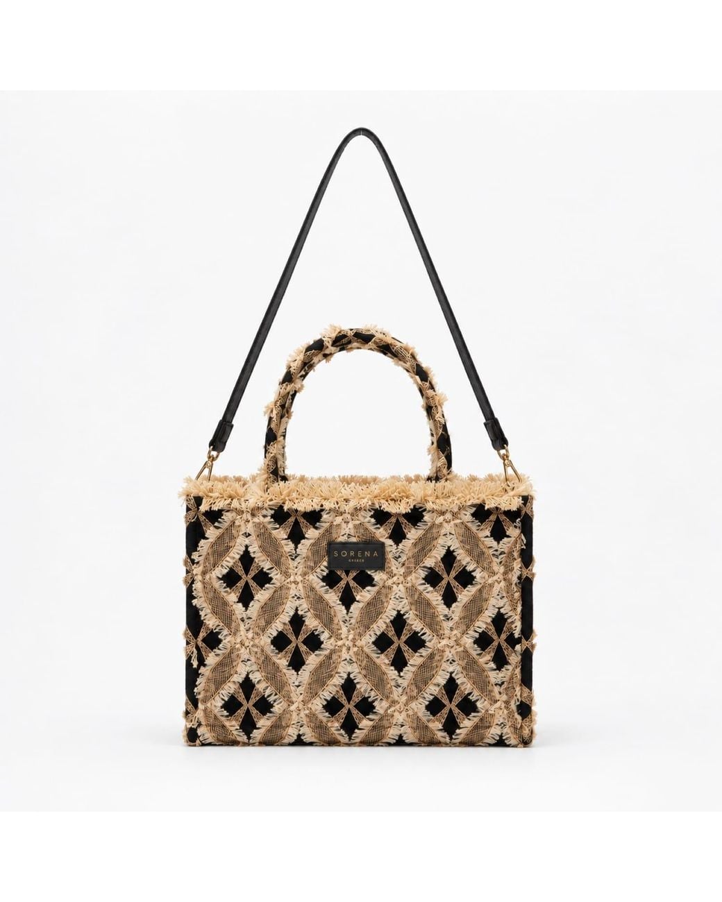 Sorena Brown Neutrals Myra Medium Tote Bag