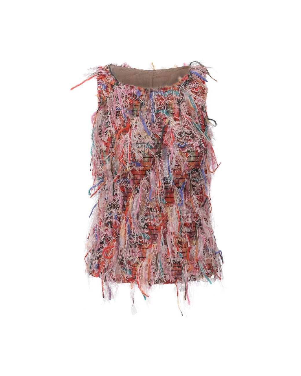 FRONT ROW SHOP Pink Julie Fringed Midi Skirt
