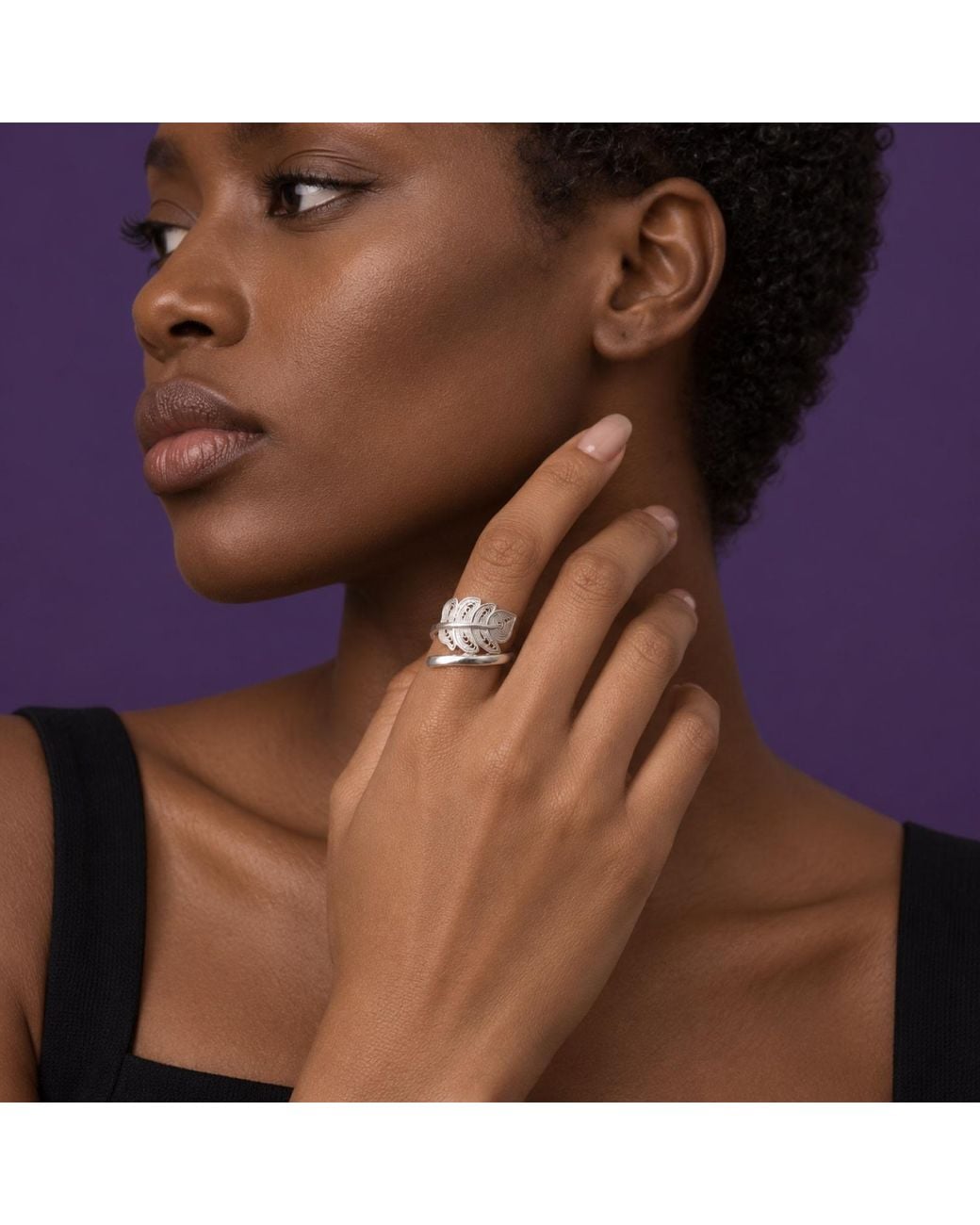 Yieon White New Life Fine Filigree Ring