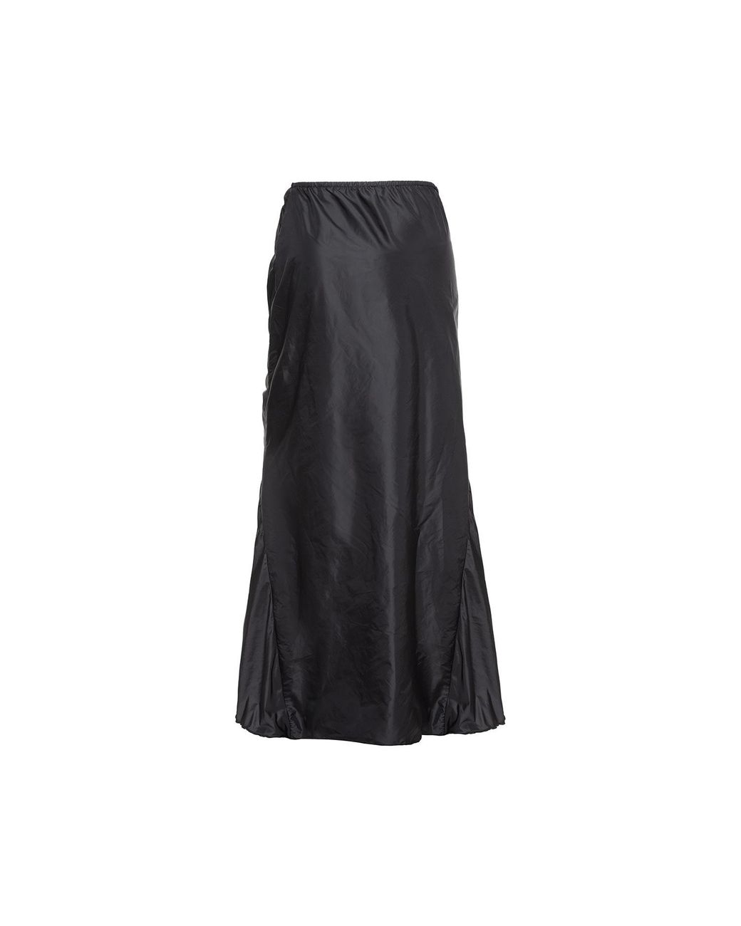 Audrey Vallens Black Spades 2 Gathered Seam Skirt