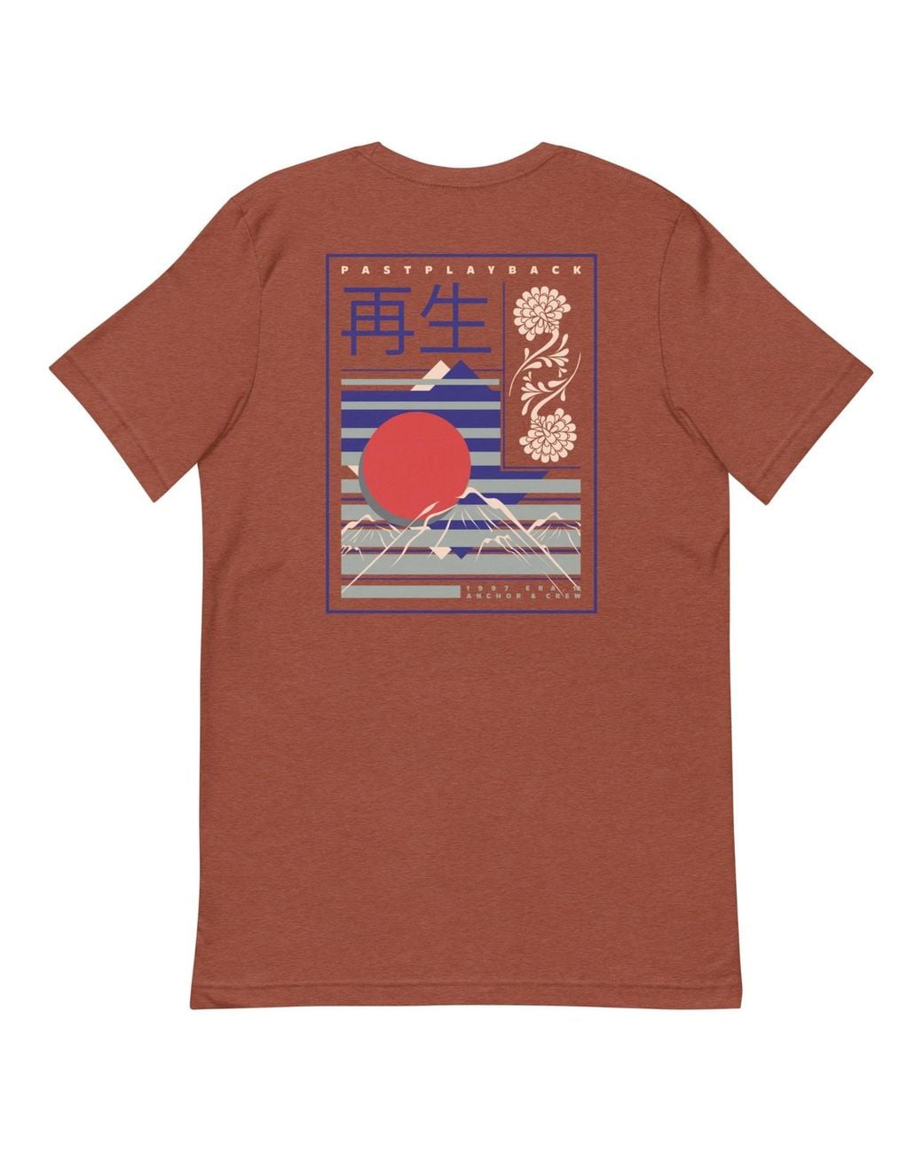 Anchor and Crew Red Clay Ten Vhs Japan Era Organic Cotton T-Shirt for men