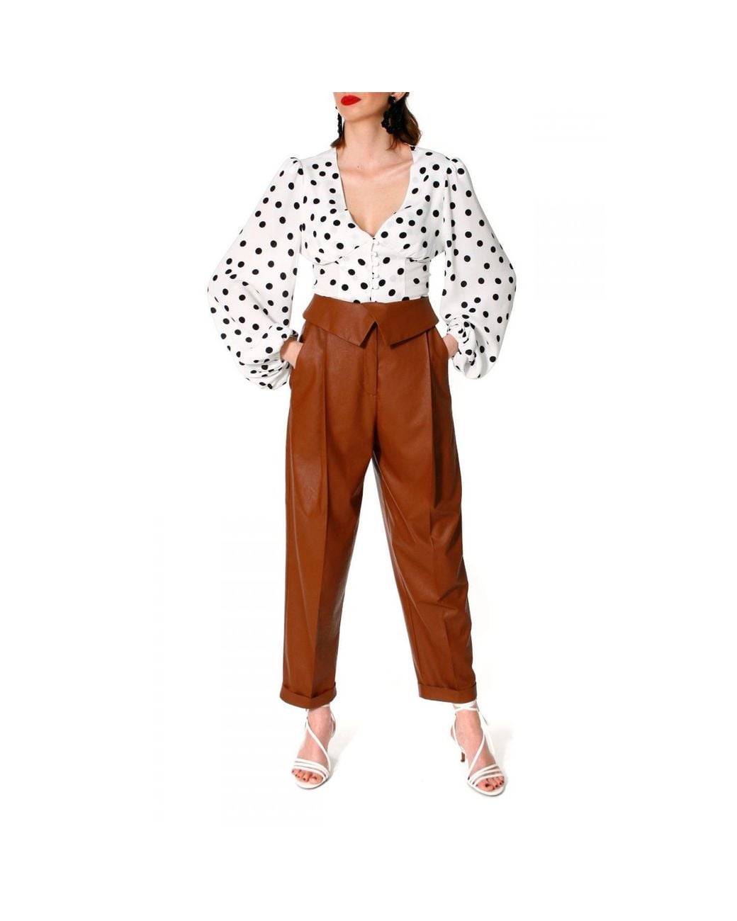 AGGI by HALEWSKI White Alicia Bit Of Blouse