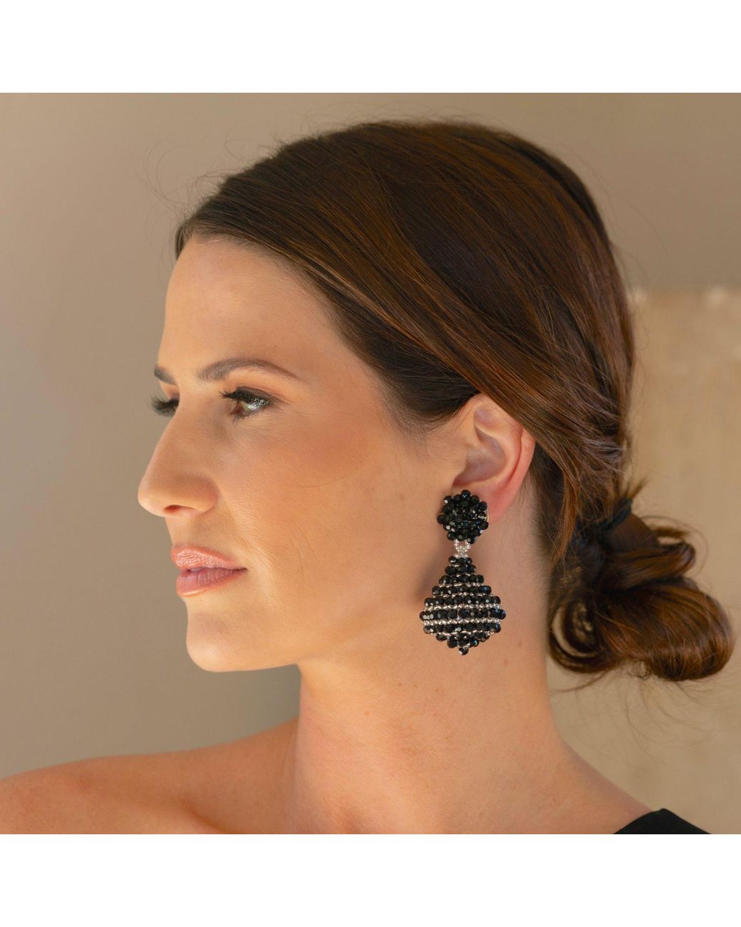 Fairchild Baldwin Black Chandelier Earrings