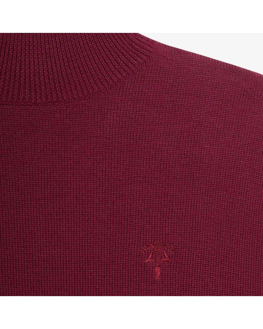 PLACE OF ELMS Purple Barolo Turtleneck Sweater for men