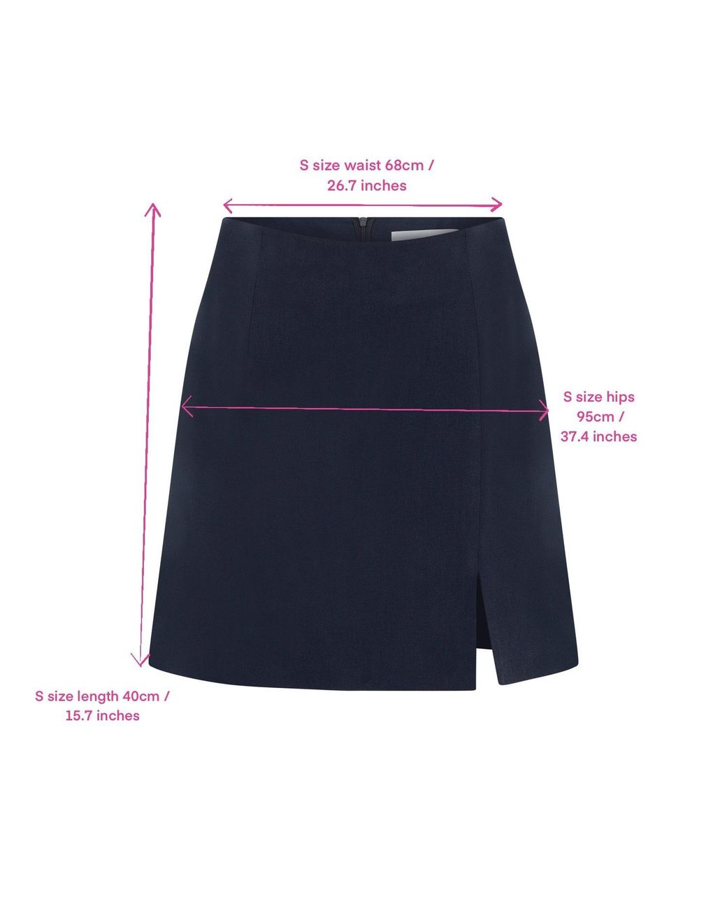 NAZLI CEREN Blue Vance A Line Mini Skirt