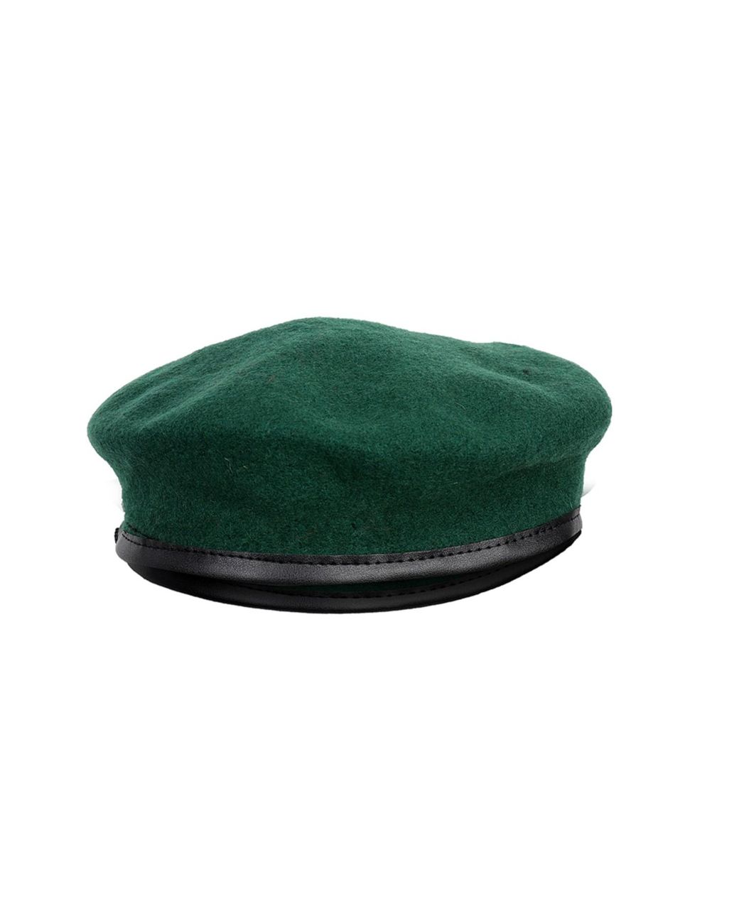 DAVID WEJ Green Wickliffe Wool Beret – for men
