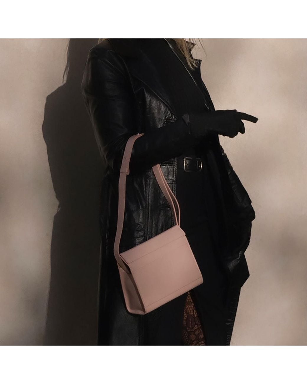 godi. Pink The Christy Handmade Adjustable Mini Shoulder Bag