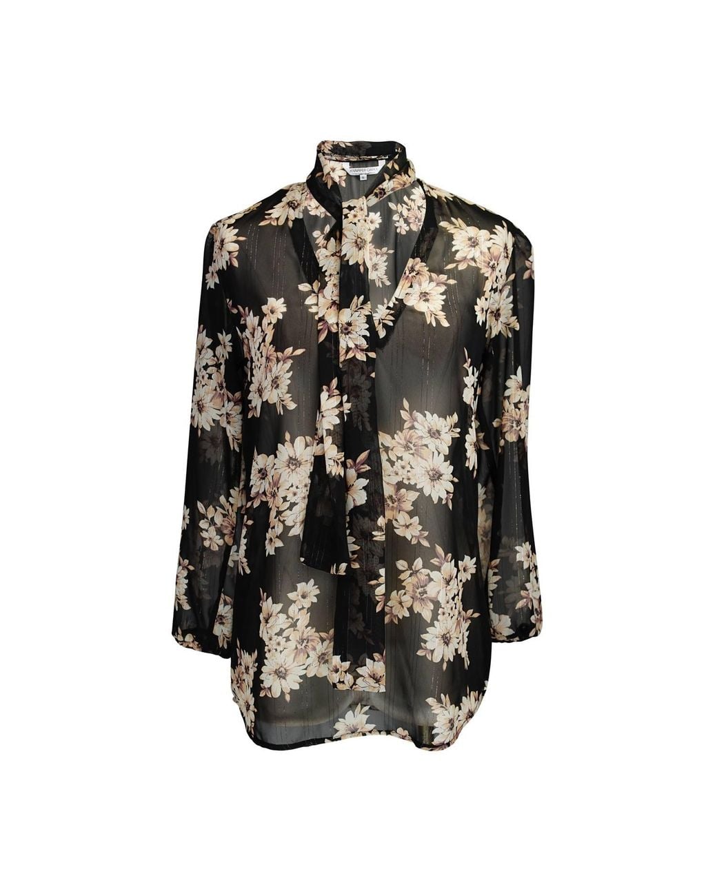 Jennafer Grace Natural Liza Tie Blouse