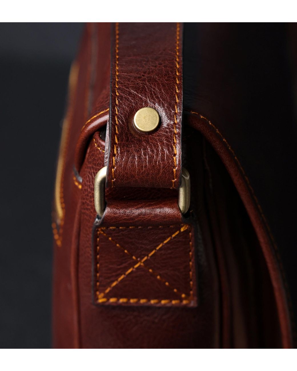 Time Resistance Brown Leather Messenger Bag – The Stranger for men
