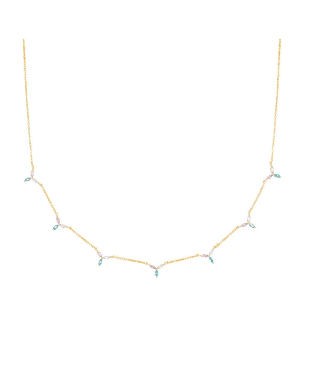 Lavani Jewels Metallic Siva Flower Leaf Necklace