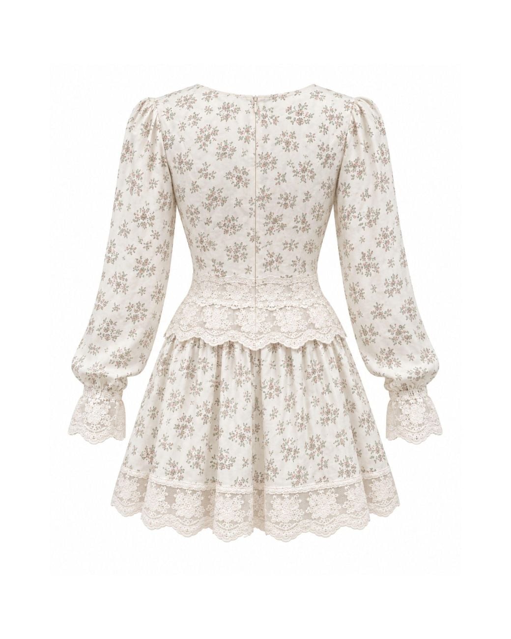 ADIBA Natural Neutrals Evelyn Bloom Short Dress
