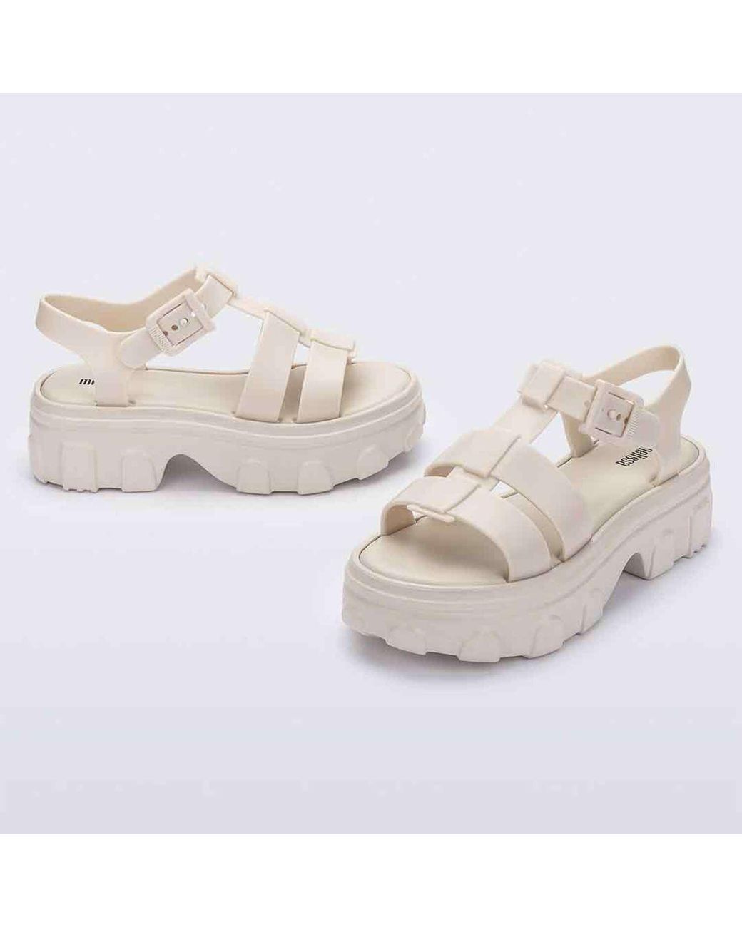 Melissa Metallic Neutrals Ella Platform Sandal