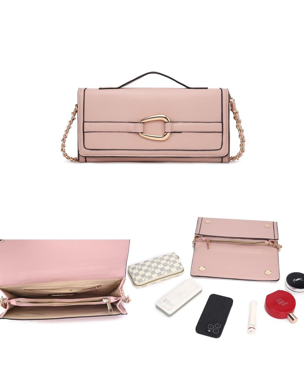 Mkf Collection - J'omor Pink Arlena Crossbody Bag