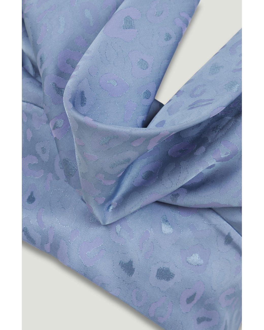 Nocturne Blue Accessory-Detail Off-Shoulder Bustier Top