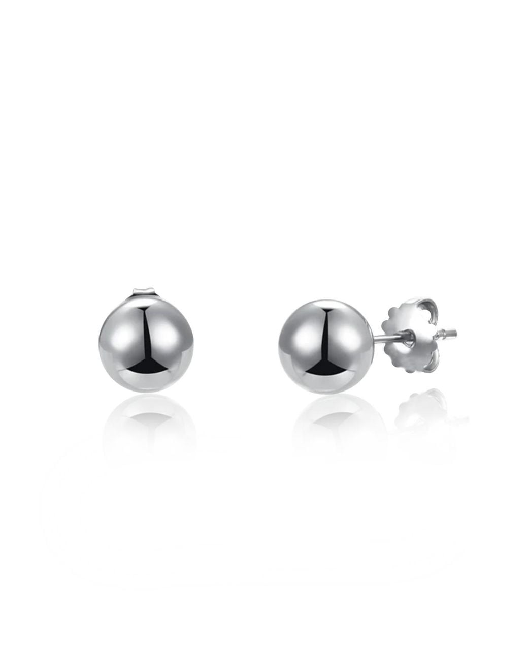 Unaloe Metallic Sterling Sculpted Stud Earrings – Contemporary Minimalist Designer Jewelry