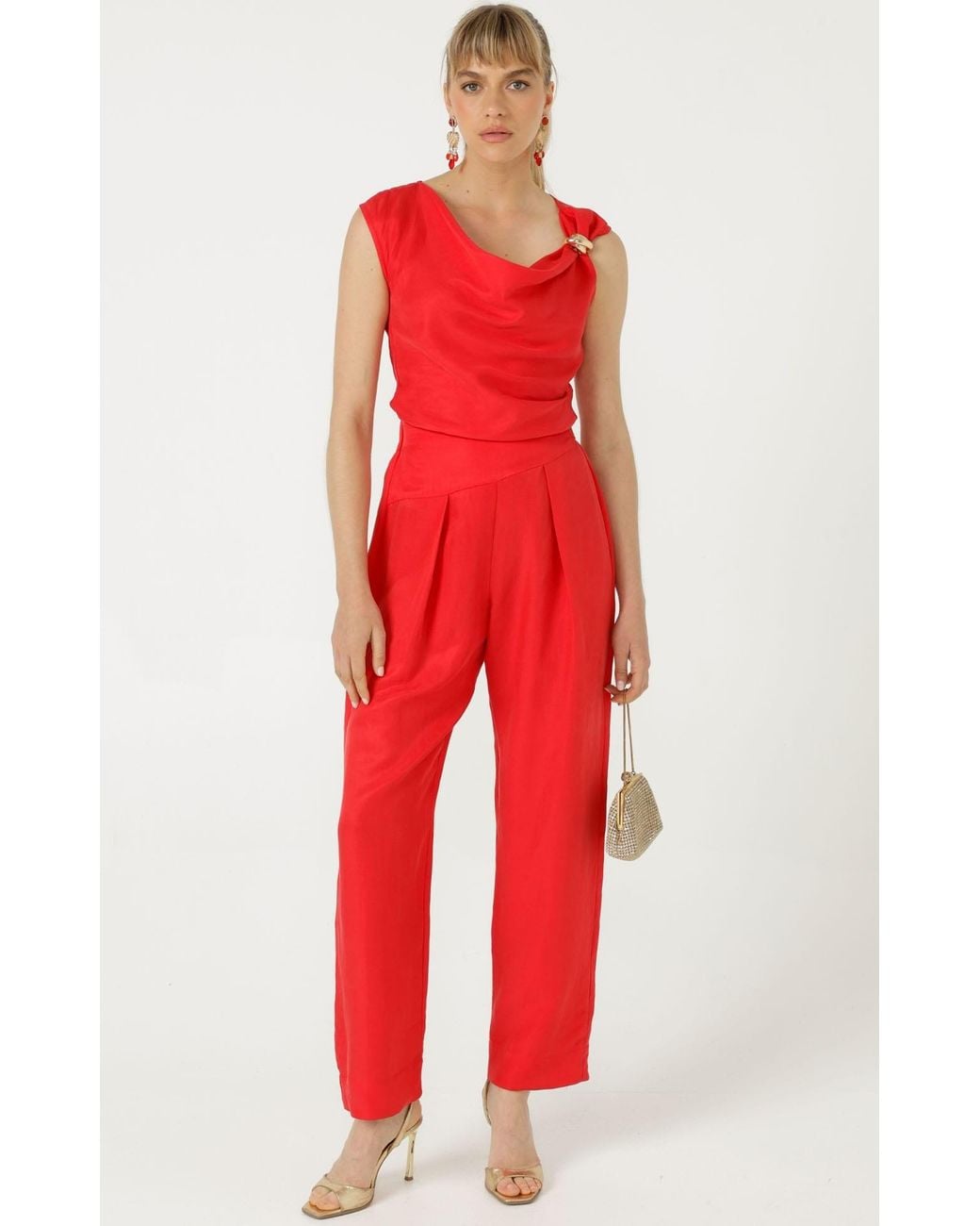SACHA DRAKE Red Cyprus Top