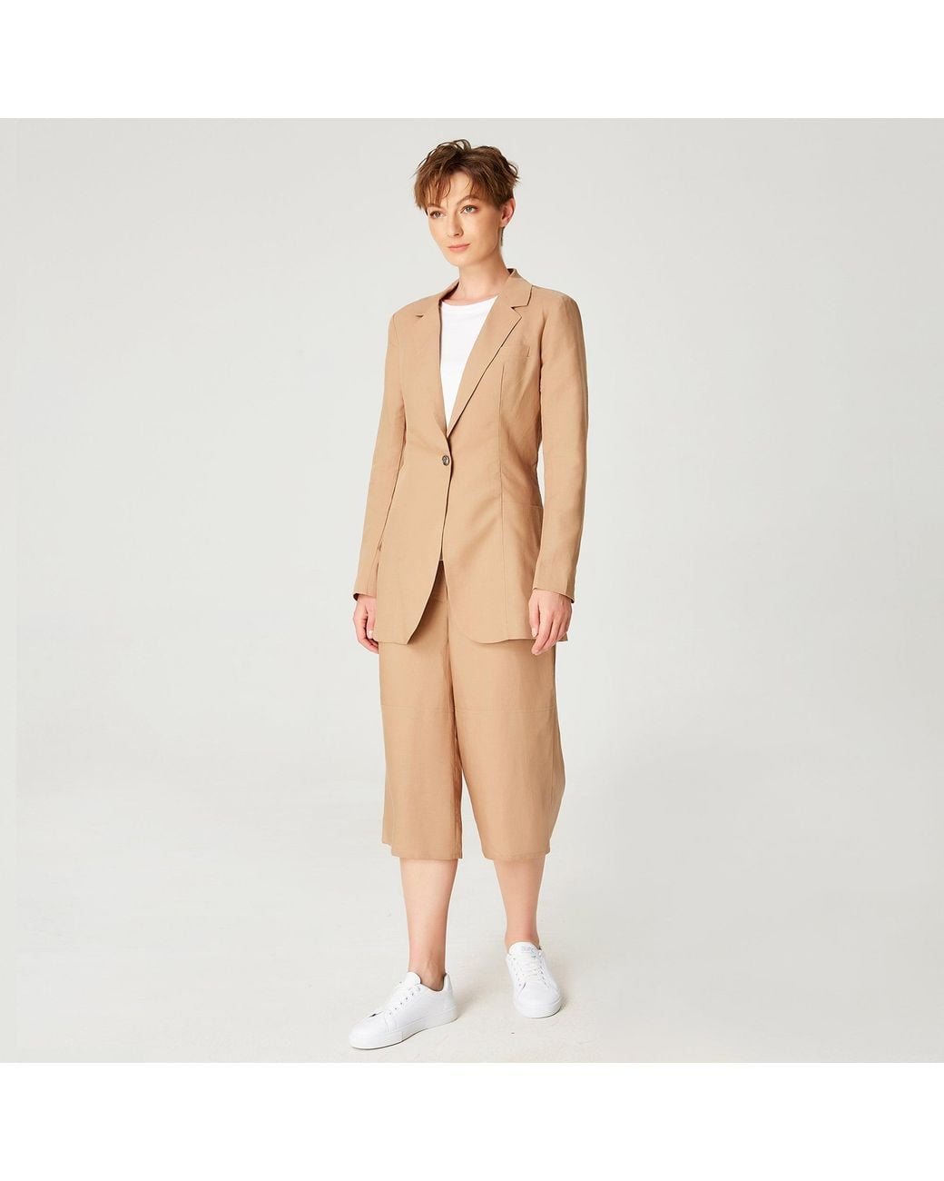 Smart and Joy Natural Tailored Blazer Jacket