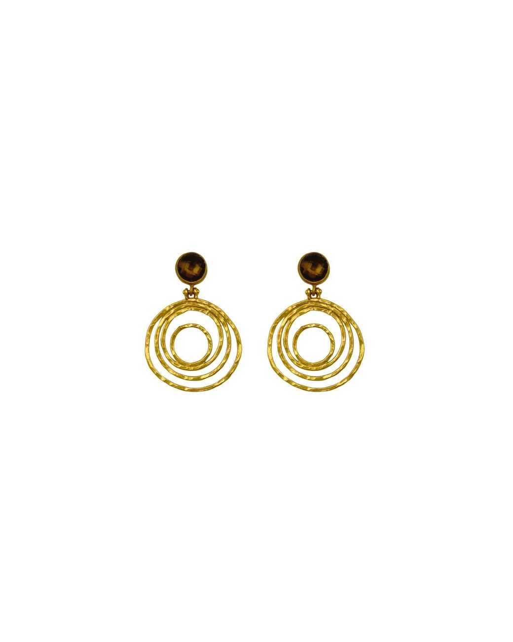 Les Reines Metallic Solstice With Smoky Topaz