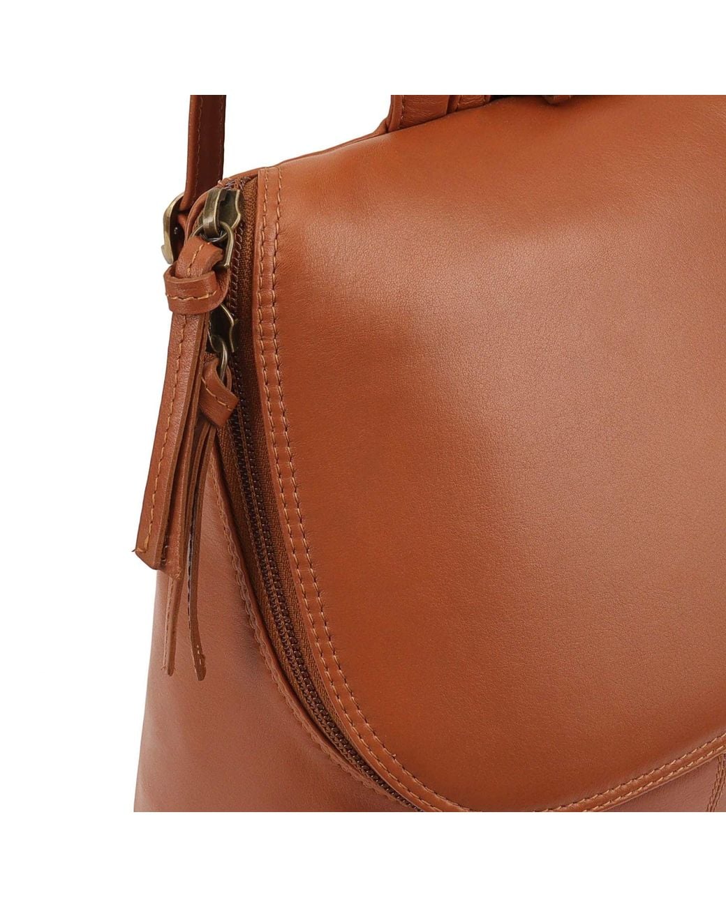 Lloyd Baker Brown Padma Leather Backpack