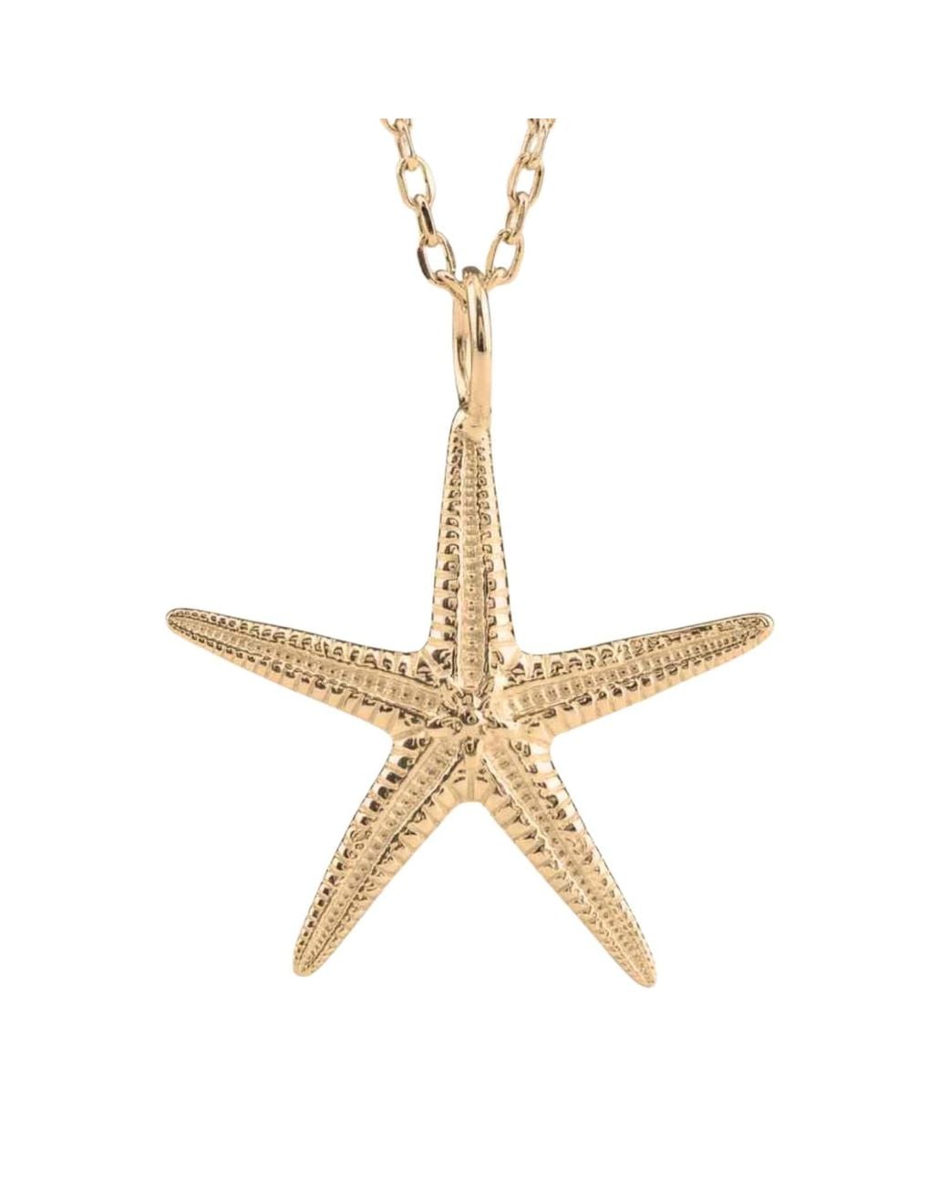 Dainty London Metallic Maxi Starfish Necklace