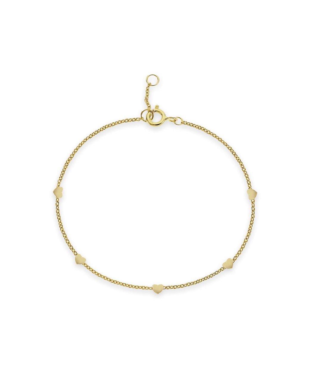 Auree Jewellery Metallic Verona Vermeil Multi Heart Bracelet