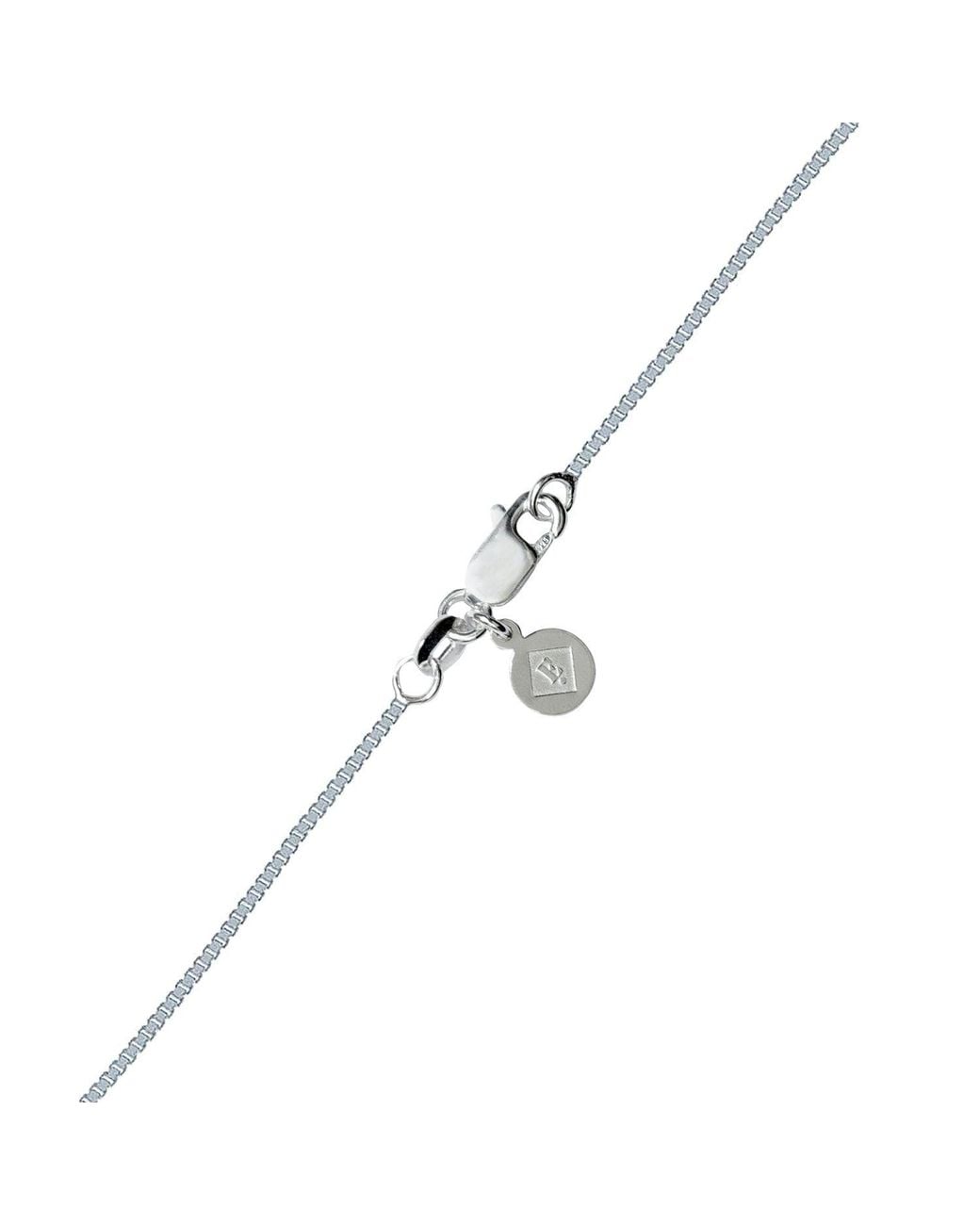 Edge Only Metallic Letter Pendant "E" Initial Necklace Sterling for men