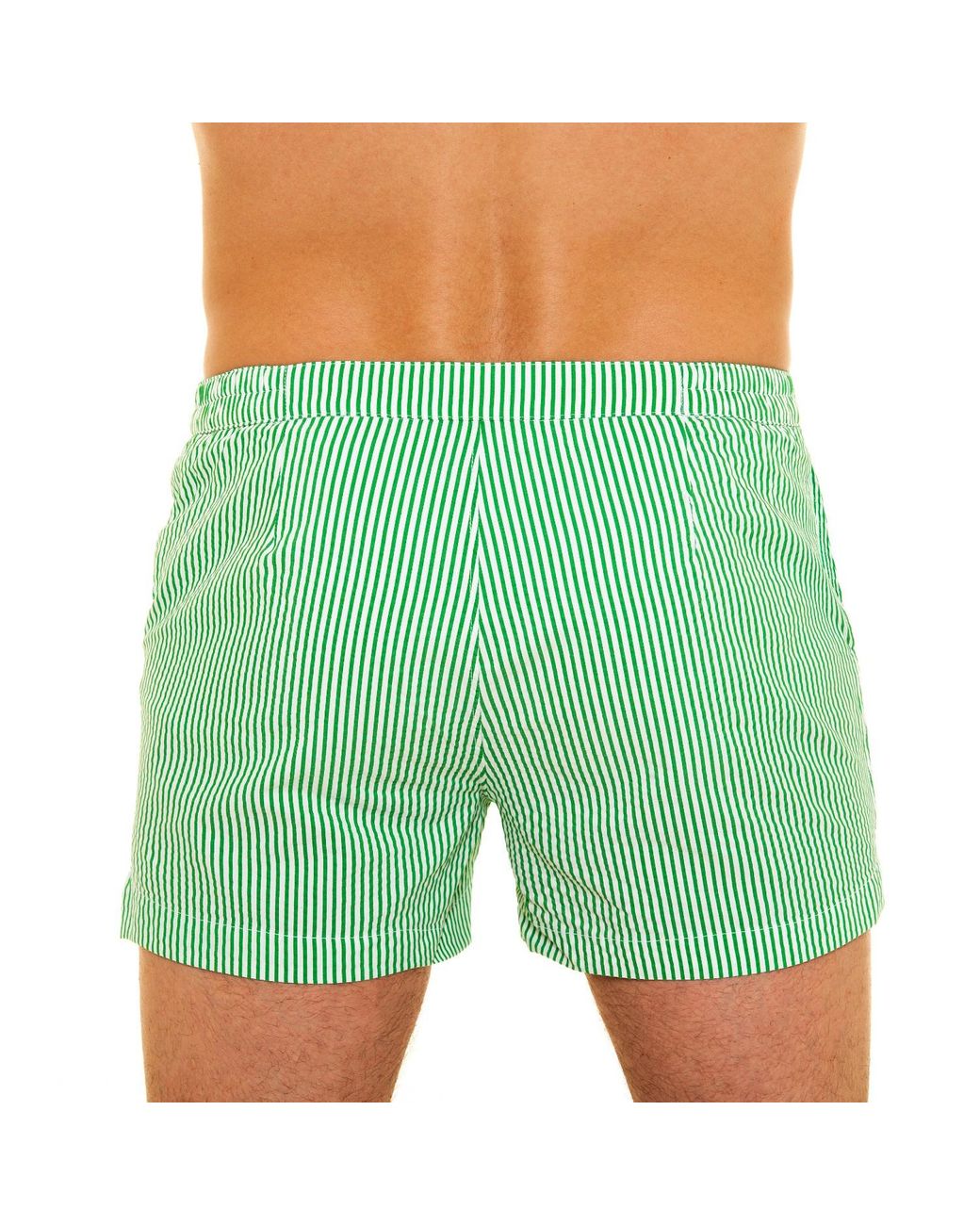 Pier Sicilia Green Luchino Seersucker for men