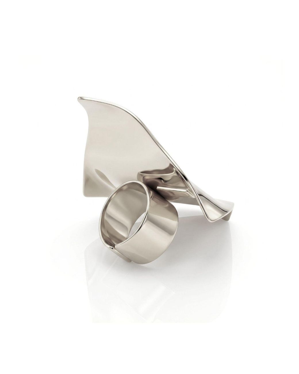 Jaredjamin Metallic Whitney Wave Ring