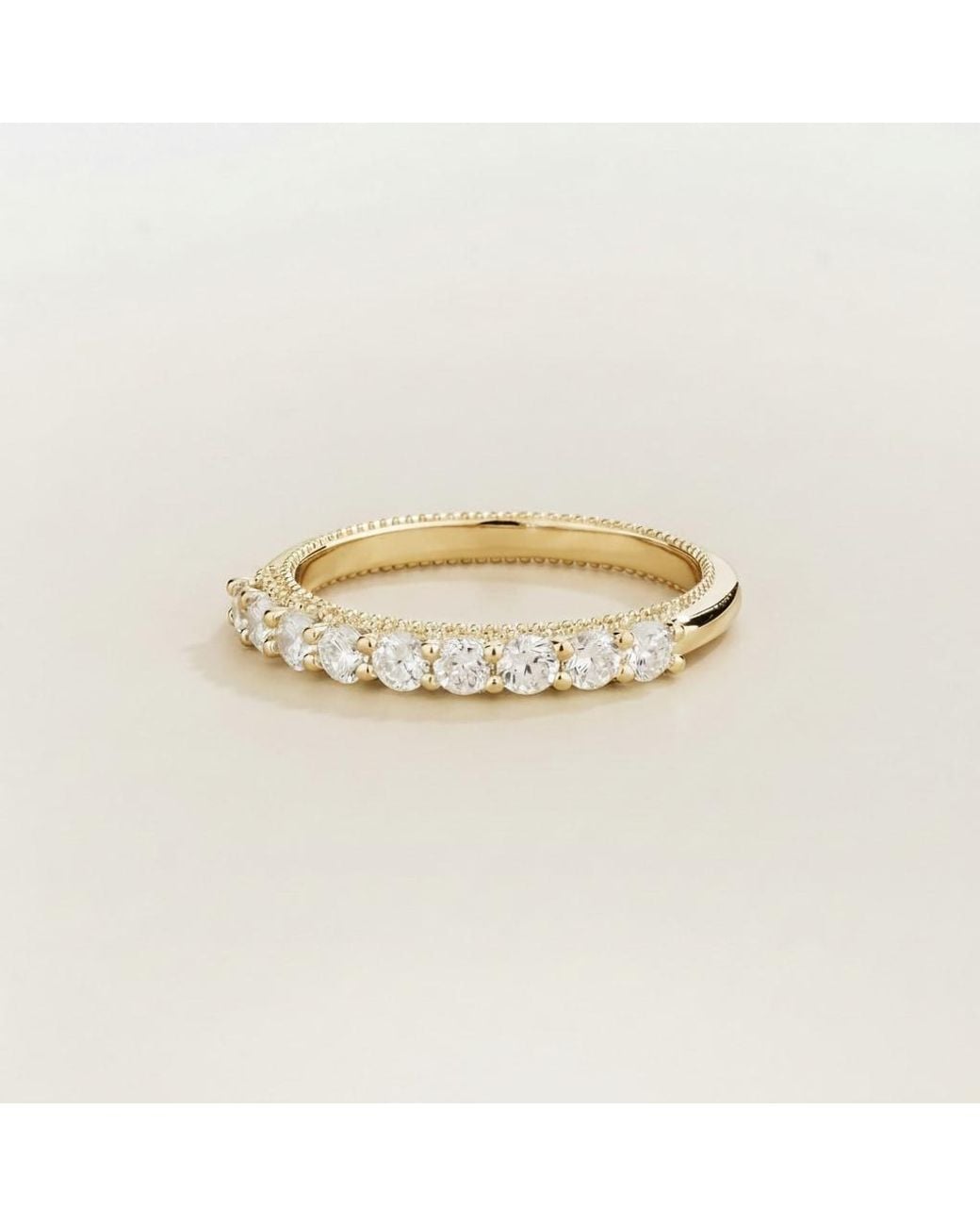 Juvetti Metallic Tempo Diamond Half Eternity Ring