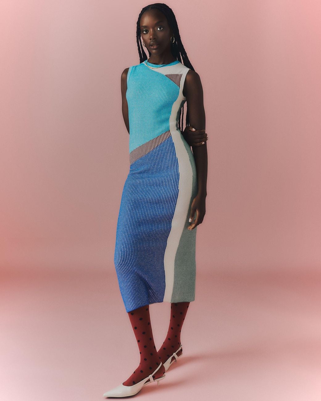 Fully Fashioning Blue Ines Maxi Dress